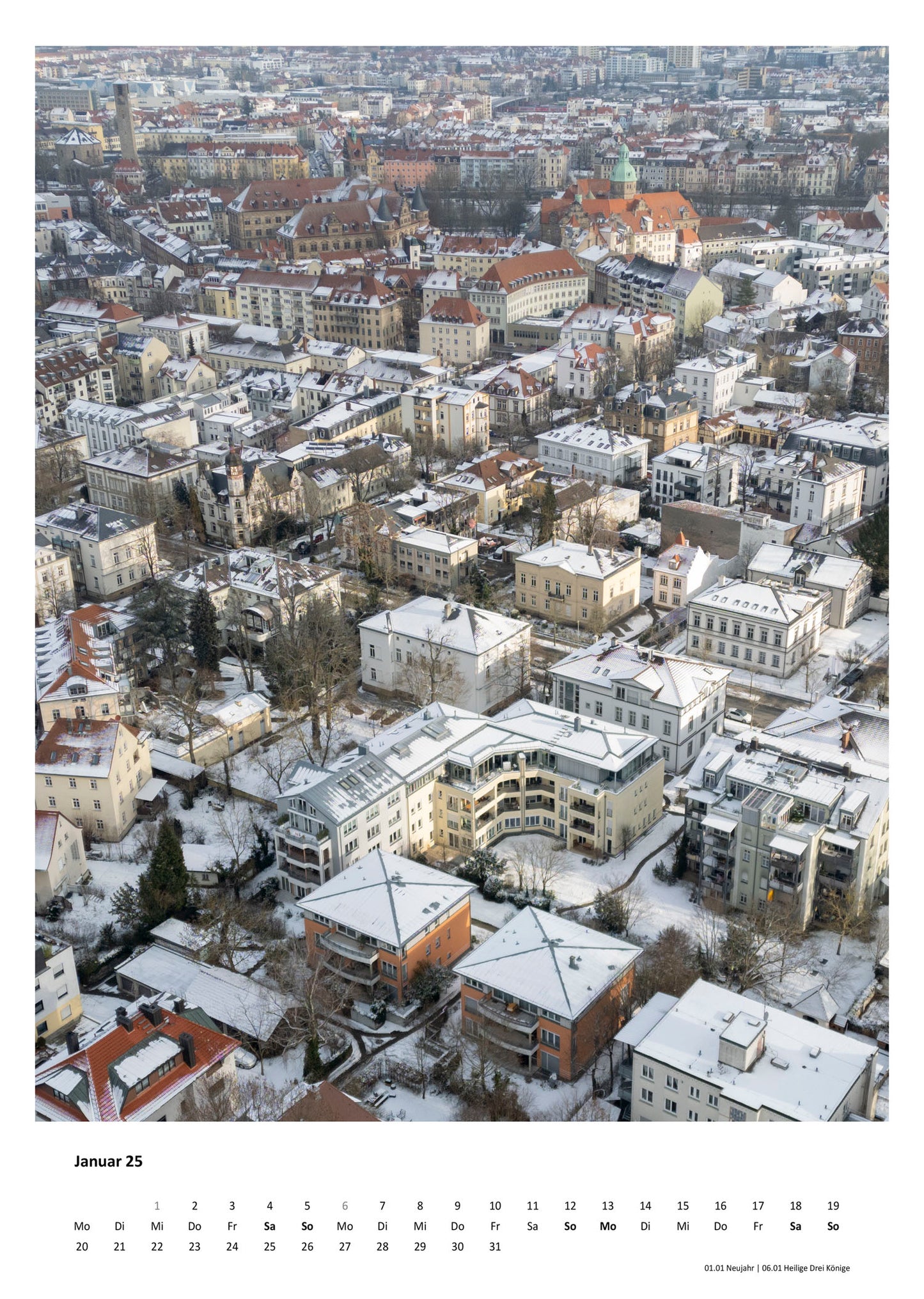 Kalender Bamberg von oben 2025